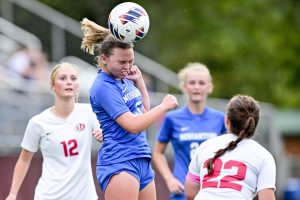 Morgantown girls pull away from rival Hawks to win 7-0